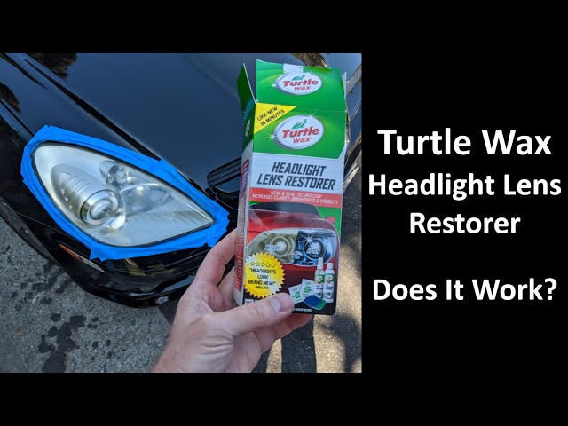 How To Restore Headlights FAST & CHEAP ( Car Headlight Restoration using  Turtle Wax VS Clear Coat ) 