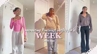 I recreated Pinterest outfits for a WEEK!