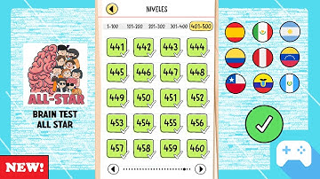 Brain Test All Star | Niveles 441 - 460 | Todas las soluciones explicadas ✅