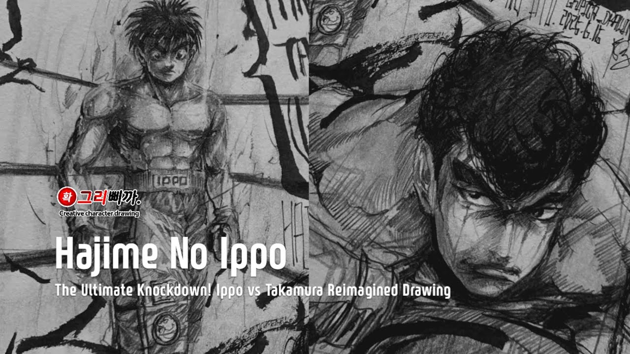The Ultimate Knockdown! Ippo vs Takamura | Hajime No Ippo Reimagined Drawing