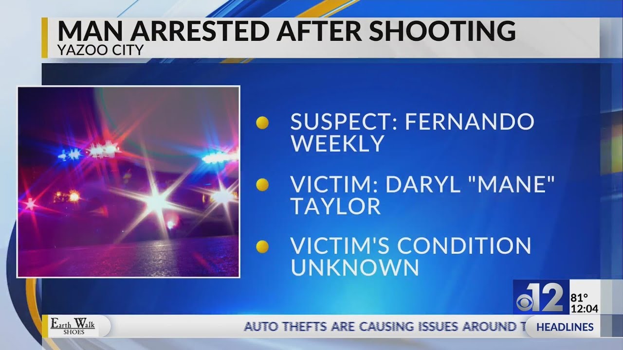 Man arrested for shooting near Amtrak station in Yazoo City - YouTube