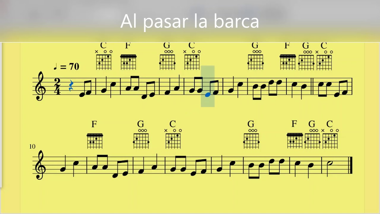 Compos Guitar - 10-123 - DO FA SOL / FA SOL DO / SOL DO FA - (DO7 - SOL7)
