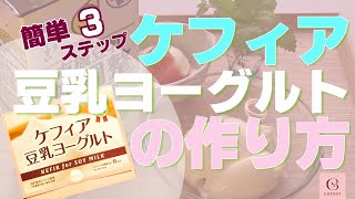 かんたんでおいしい！ケフィアたね菌で作る【豆乳ヨーグルトの作り方】