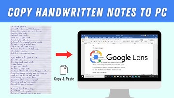 Copy & Paste Handwritten Notes on PC (with Google Lens)