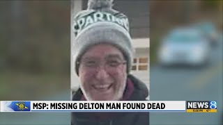 MSP: Body of missing Delton man found in K-9 search