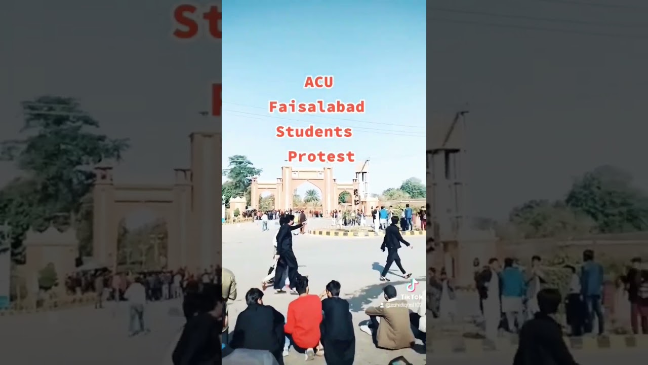 ACU Faisalabad Students Protest 