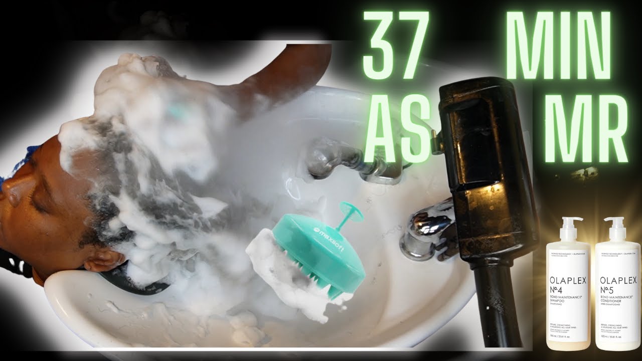 37 min HAIR WASH ( ASMR)