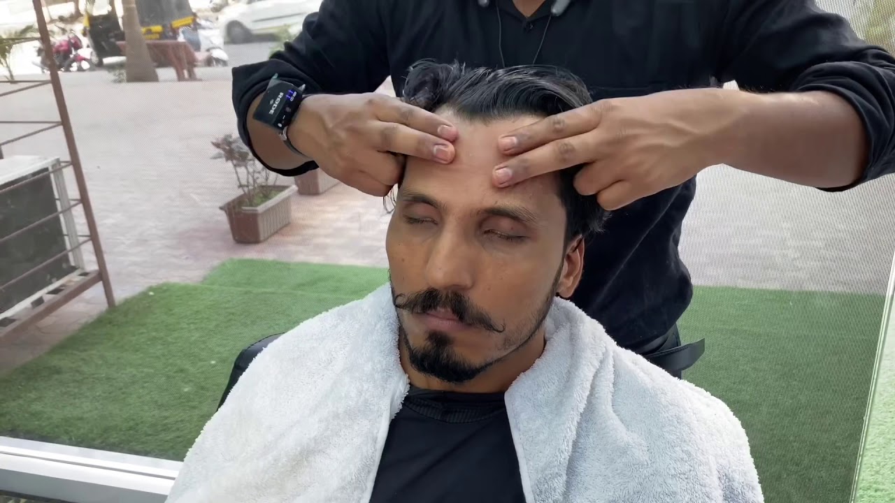 Scalp and head massage by Indian Barber.ASMRYOGi YouTube