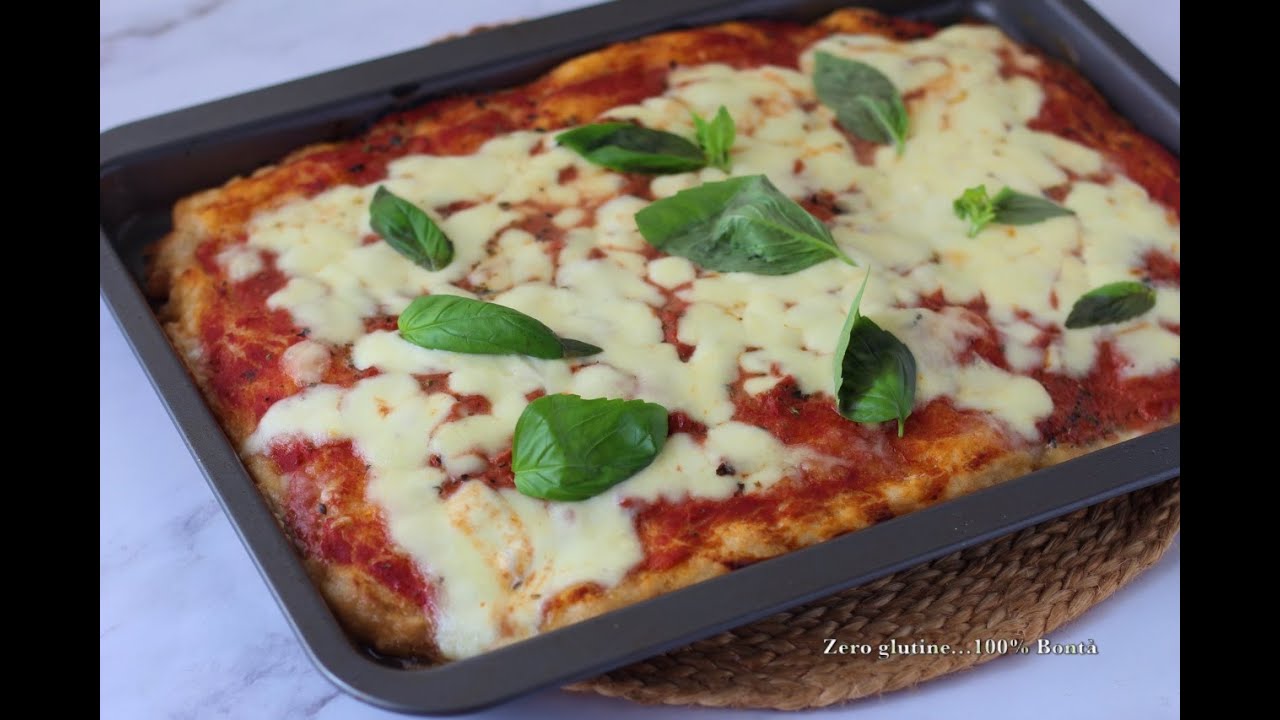 Pizza Margherita in teglia  senza glutine