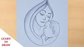 Mother and baby icon stock vector. Illustration of icon - 126001521