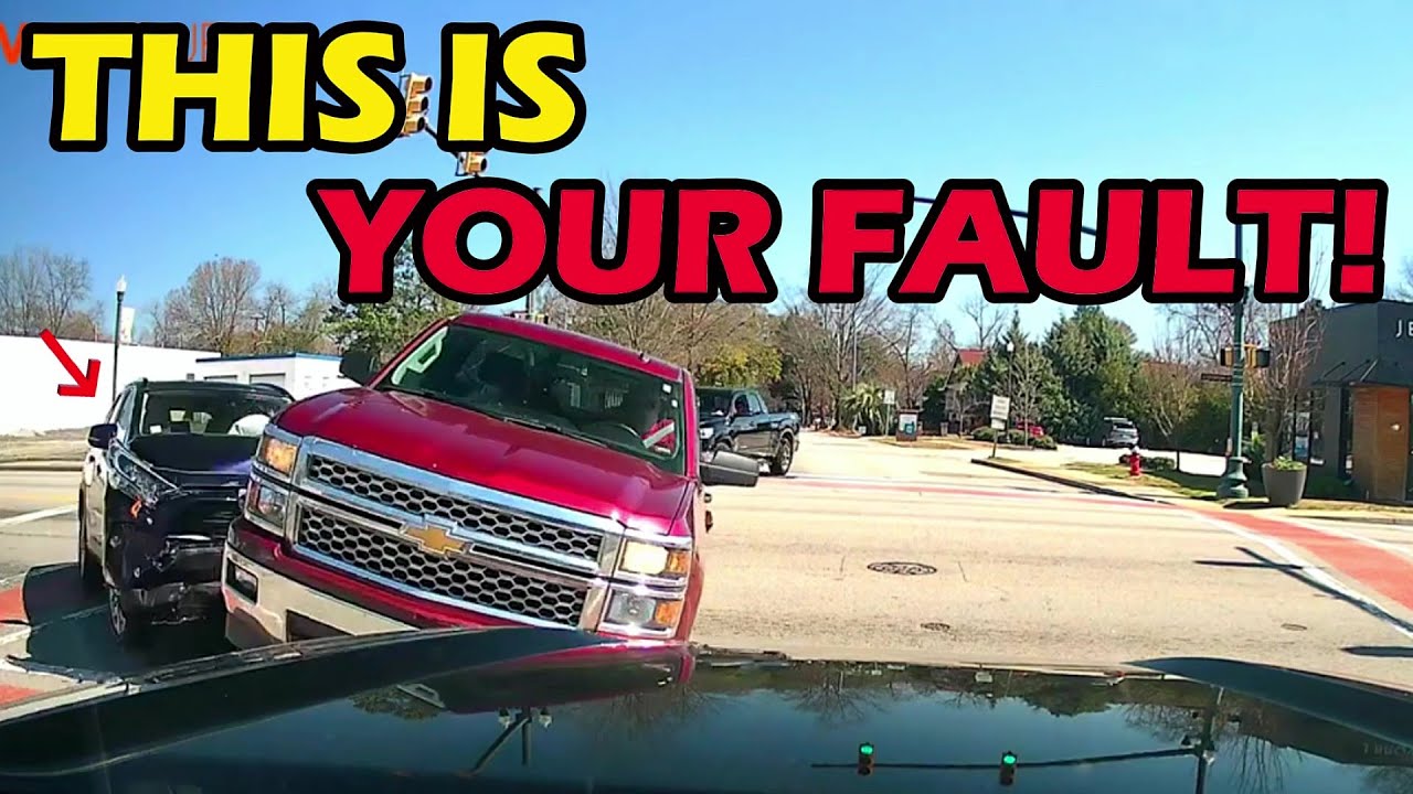 IMPATIENT IDIOT RUNS RED LIGHT AND T-BONES DRIVER - YouTube