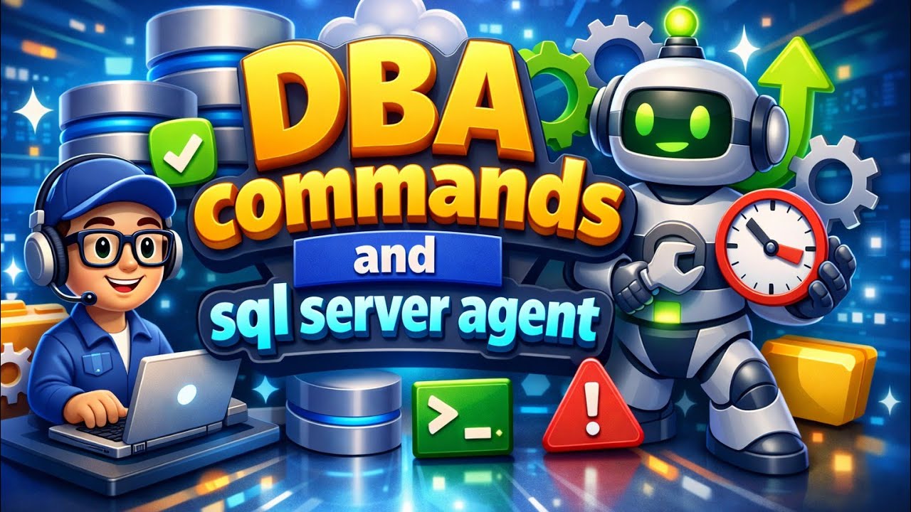 DBA Commands & SQL Server Agent Explained | Real-World SQL Server ...
