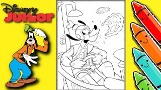 Coloring Goofy from Disney Junior Coloring Pages For Kids