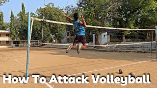 HOW TO ATTACK A VOLLEYBALL || #abvolleyball #attack #volleyball