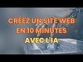 Comment crer un site web en 10 minutes avec lia durable ia