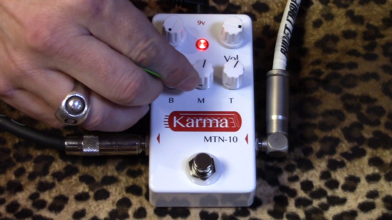 Karma MTN-10 transparent amp like overdrive pedal of tasty preamp