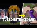 TommyInnit destroys Tubbo statue - TommyInnit pissed and sad Dream SMP