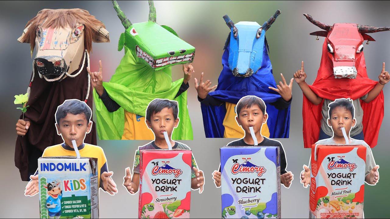 GARA2 SANDI MINUM SUSU CIMORI AJAIB BISA BERUBAH JADI BARONGAN SAPI LUCU