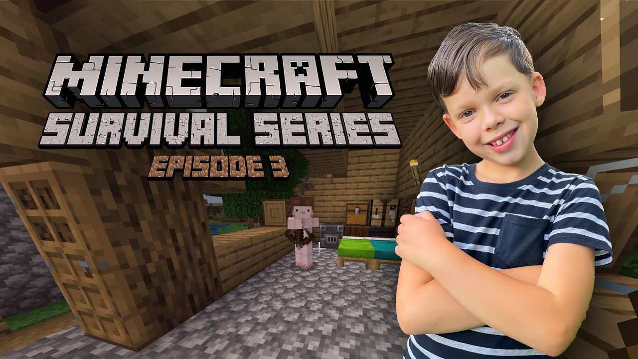 Minecraft Survival Series - EP 3 - Setting up basecamp - YouTube