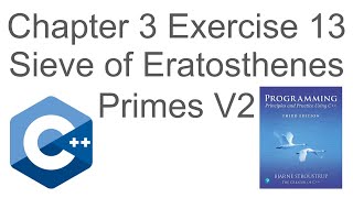 Sieve of Eratosthenes - Chapter 3 Exercise 13 - Programming Principles and Practice