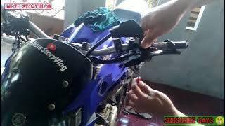 MT25 handlebars on the New Vixion (crash edition)
