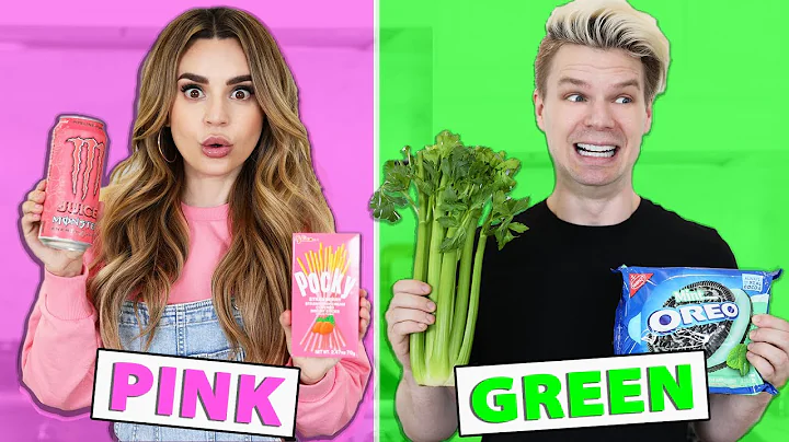 Eating Only ONE Color of Food for 24 Hours!!! Rain...