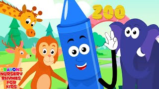 Zoo Song + More Animals Cartoon Videos & Kids Music by Crayons