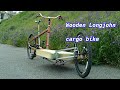 Prototype Longjohn wooden cargo bike