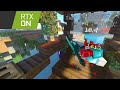 RTX SHADER İLE SKYWARS OYNAMAK! - mcpe minecraft bedrock hyperlands