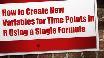 How to Create New Variables for Time Points in R Using a Single Formula