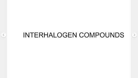 Interhalogen Compounds
