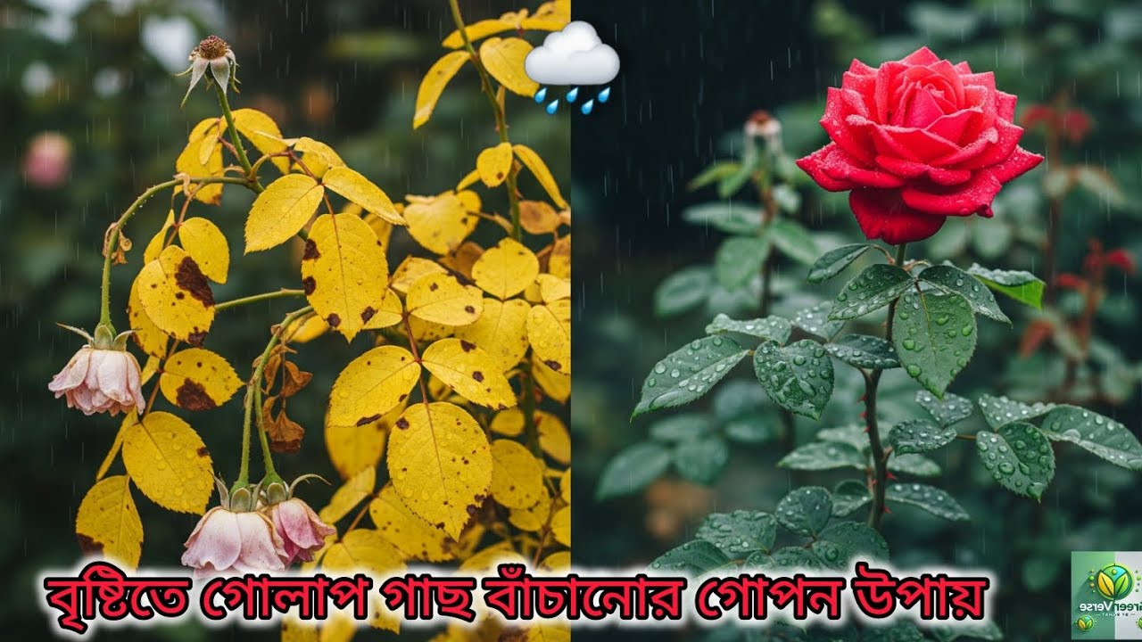 ⚠️ বর্ষায় গোলাপ গাছ মরছে? এই যত্ন করলে বাঁচবে নিশ্চয় 🌹
