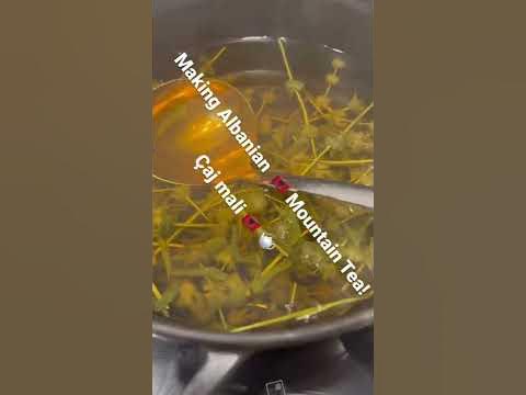 Albanian Mountain Tea with honey 🍯 and lemon 🍋. Hand picked from the