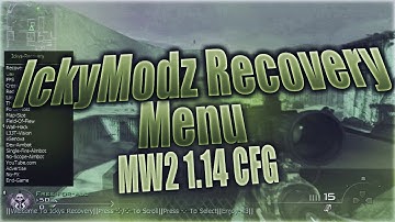 (MW2/1.14) IckyModz-Recovery CFG Menu! | NO JAILBREAK | + DOWNLOAD