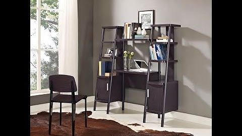 Ladder Shelf Computer Desk