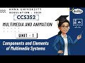 Components &amp; Elements of Multimedia Explained Tamil | CCS352 Multimedia and Animation 