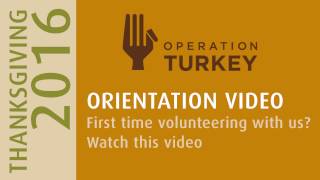 Operation Turkey Orientation 2016