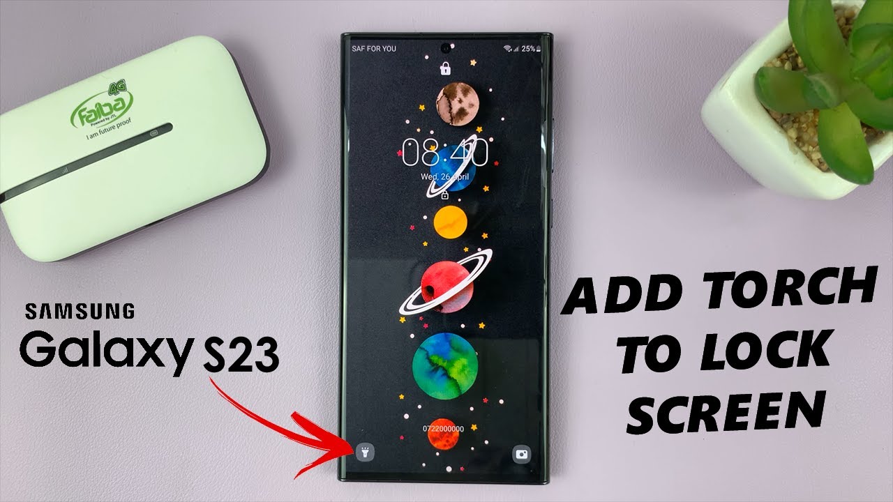 How To Add Torch To Lock Screen On Samsung Galaxy S23 s YouTube