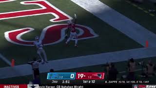 Bailey Zappe 24 Yard Touchdown Pass to Jakobi Meyers | Lions vs Patriots