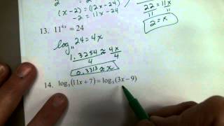 Algebra 2 Chapter 7 Practice Test Solutions #12-16