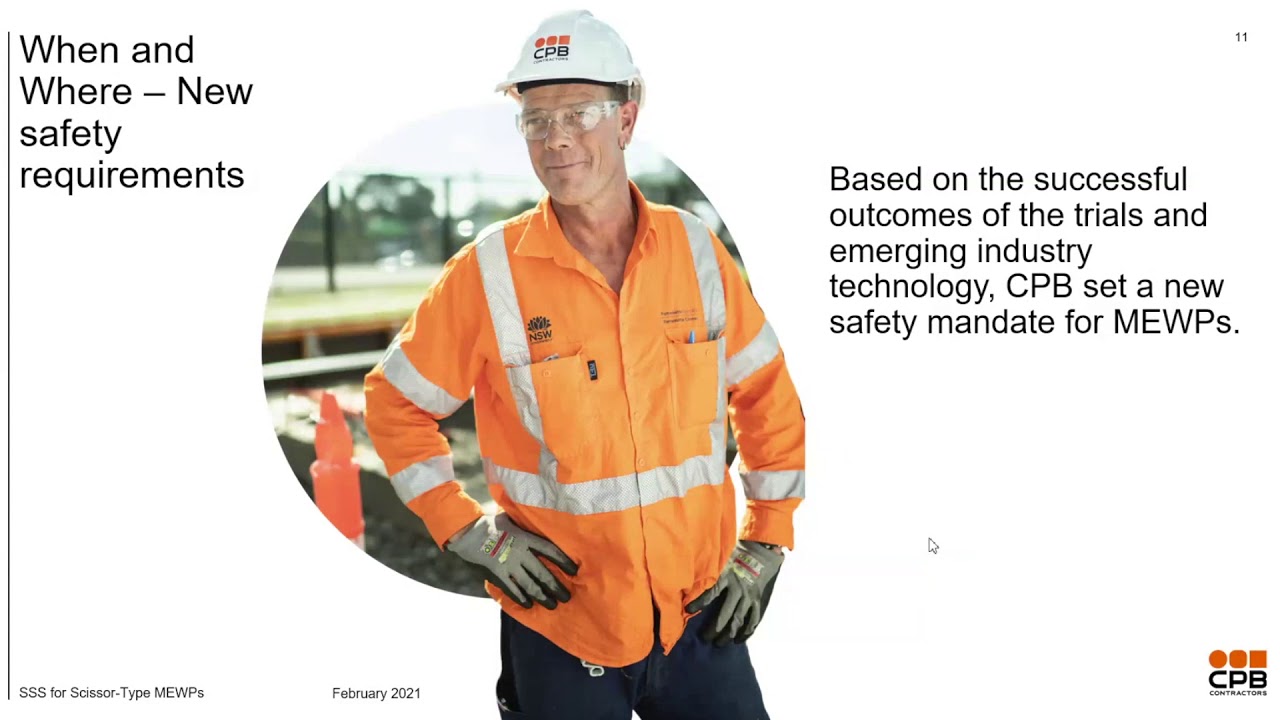 Hazard 2020 Webinar - Secondary Safety Systems for EWPs - CPB Contractors & EWPA Main Presentation