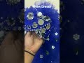 #laddu gopal new blue colour net dress#flower design #