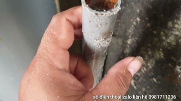 sử lý nước giếng khoan nhiễm sắt phèn nặng bằng cây lọc nước tự chế từ ống nhựa