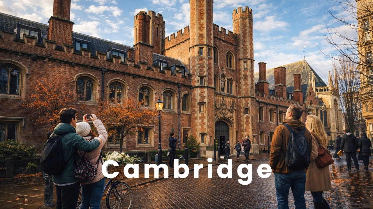 I found Newton's Tree! 🍎 A magical day in Cambridge, Walking Tour 4K