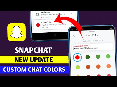 Snapchat Custom Chat Colors || Snap New Update || Snapchat Chat Colors Update