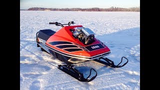 Harley Davidson Powered Vintage Snowmobile