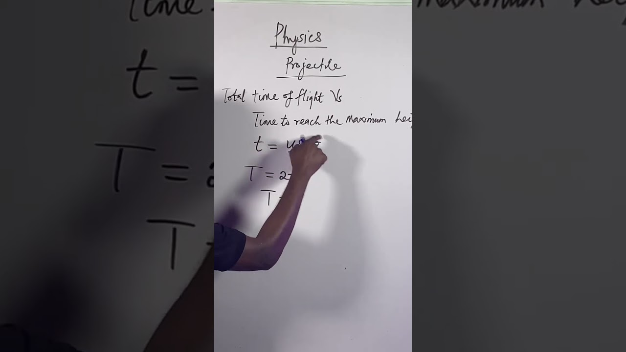 Общее время полета против времени достижения максимальной высоты — физика снаряда