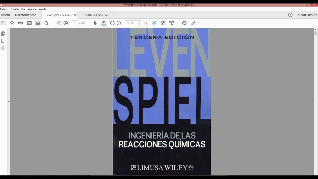 solucionario y libro de ingenieria de las reacciones quimica 3ra