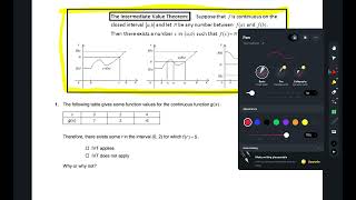 Unit2D3BC: Continuity and The Intermediate Value Theorem