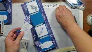 #75 VIDEO W fun fold card tutorial with pictures and video